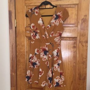 Modcloth Cap Sleeve Knit Flower Print Dress 🌸